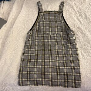 Plaid Pinafore Dress